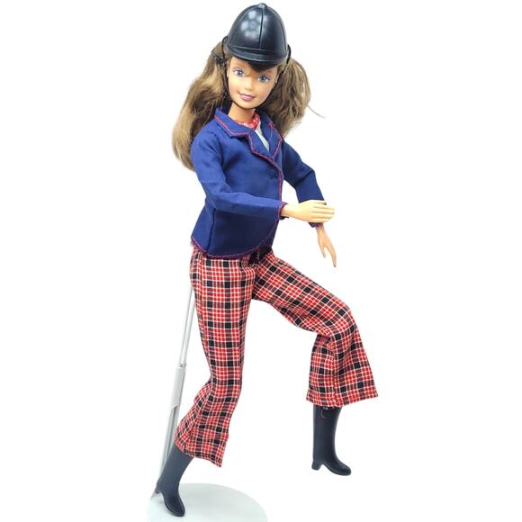 1997 Vintage Poseable Horse Riding Club Barbie #19268 ReDressed - Picture 4 of 10